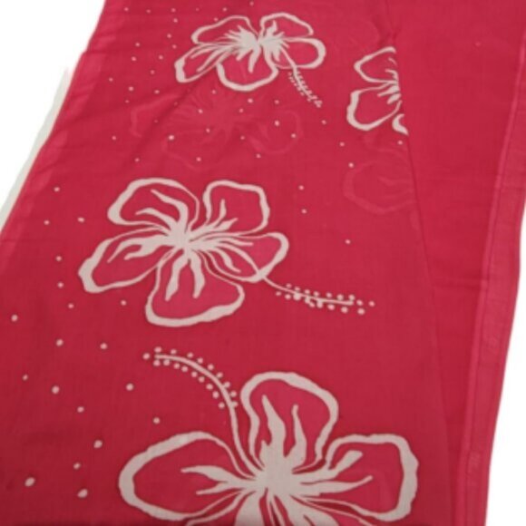 Womens Sarong Cotton Wrap, Handpainted Batik Wrapskirt Beach Pareo Beachwear-NEW - Picture 2 of 5